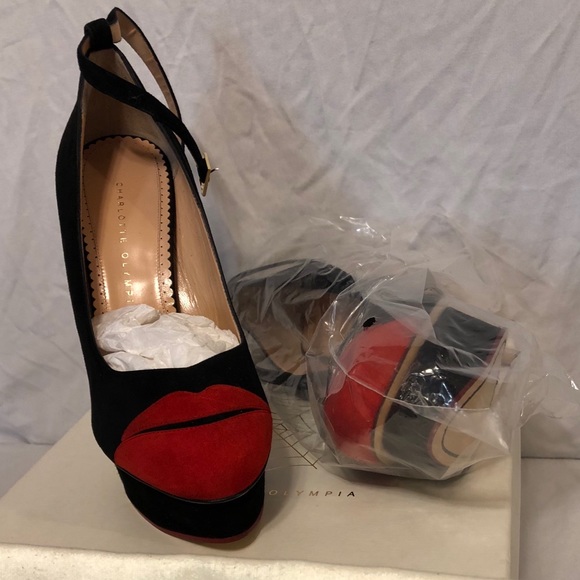 Charlotte Olympia “Kiss Me Dolores” Platform Pumps - Picture 2 of 8
